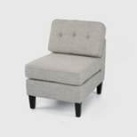 Doolittle Modern Slipper Chair Light Gray - Christopher Knight Home