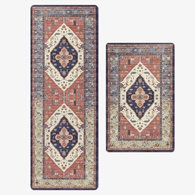 BAGOKIE Anti Fatigue Kitchen Mat Set of 2