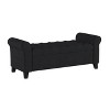 NicBex Polyester Storage Ottoman Bench,Upholstered Storage Ottoman with Rolled Arms and Button Tufted,Storage Bench for Living Room,Bedroom - 4 of 4