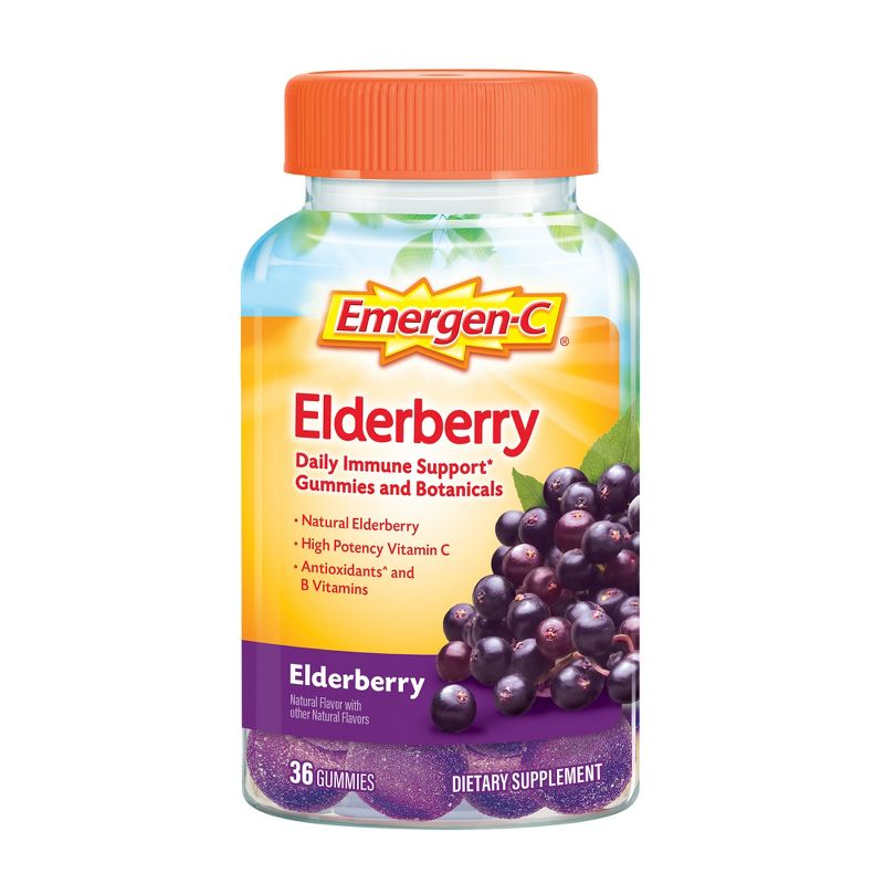 Emergen-C Elderberry Gummies - 36ct, 1 of 11