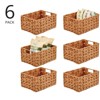 mDesign Woven Farmhouse Pantry Food Storage Bin Basket Box - 2 of 4