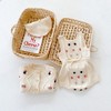 MyKids-USA Baby Girl Colorful Handmade Ball Patched Belted Knitted Bodysuit or Cardigan 1-Pieces Sets - 2 of 4