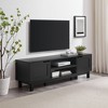 Modern 2-Door Open Storage TV Stand for TVs up to 65 inches - 2 of 4