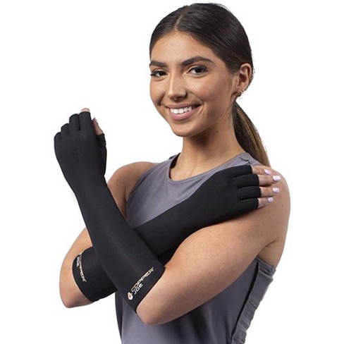 Copper Joe Compression Arm Brace Copper Infused Sleeve For Arms Forearm  Bicep Tennis Elbow Basketball Golf Arthritis And Tendonitis - Medium :  Target