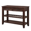 NicBex Mid-Century Style 42" Console Table Side Table Sofa Table with 2 Storage Drawers and 2 Tiers Shelves for Living Room, Hallway - 3 of 4