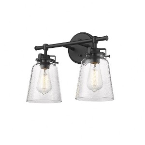 Millennium Lighting Amberose 2 - Light Vanity in  Matte Black - 1 of 3