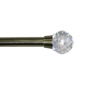 Linen Avenue Cut Acrylic Single and Double Window Curtain Rod Set - 1 of 4