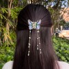 Unique Bargains Women's Metal Butterfly Tassel Hair Clips and Pins Gold Tone 2 Pcs - 2 of 4