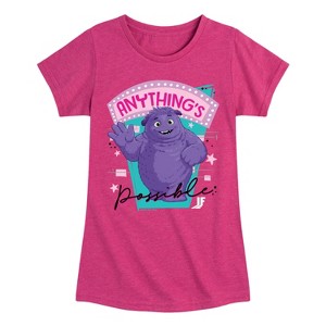 Girls' - IF Movie - Anything's Possible Fitted Short Sleeve Graphic T-Shirt - 1 of 4