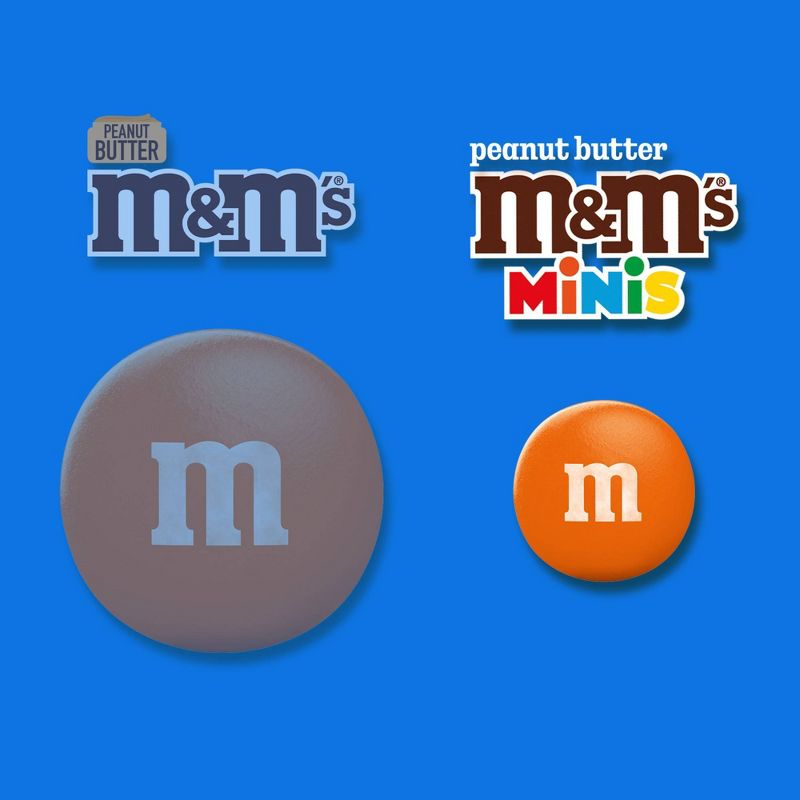 M&#38;M&#39;S Peanut Butter Minis Stand Up Pouch Candy - 8.6oz, 4 of 10