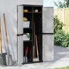 vidaXL Outdoor Storage Cabinet Utility Cupboard Garden Patio Furniture PP - 2 of 4