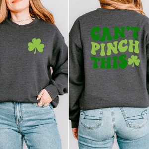 Simply Sage Market Women's Graphic Sweatshirt Can't Pinch This Front and Back - 1 of 3