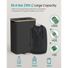 26 Gallon Recycling Bin for Kitchen, Bottle Recycling Container with Inner Bag & Collection Hole, Foldable Design for Metal Plastic Paper Glass - 2 of 4