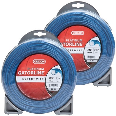 Oregon (2 Pack) Platinum Gator Line Super Twist .105 Gauge 236 Feet - 20-101-2PK