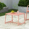 Christopher Knight Home Cowan Outdoor Side Table Iron Matte Coral - 2 of 4