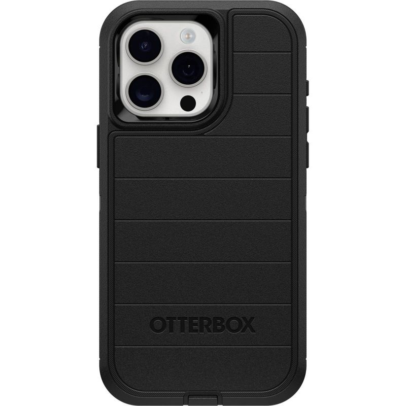OtterBox Apple iPhone 15 Pro Max Defender Pro Series Case - Black, 1 of 9