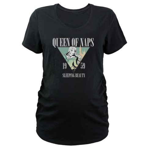 Women's Sleeping Beauty Aurora Queen of Naps Maternity T-Shirt - image 1 of 3