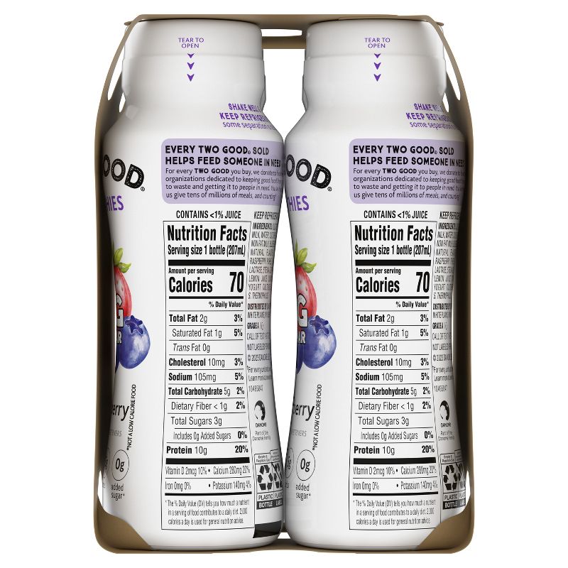 Two Good Mixed Berry Drink - 4pk/7 fl oz, 4 of 8