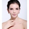 Stacy Drop Earrings for Women Clear Pear Round Clear CZ Gold Plated Ginger Lyne Collection - Clear - 4 of 4