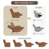 Spruce & Spring Power Genuine Leather Recliner Chair Lay Flat Recliner - 3 of 4