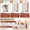 UBSSO 5 Piece Hardside Expandable Luggage Set with Front Opening Spinner Carry On, TSA Lock and USB Charging Port - 3 of 4