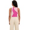 INSPIRE CHIC Women's Color Block Summer Crew Neck Ribbed Sleeveless Crop Going Out Tank Tops - 4 of 4