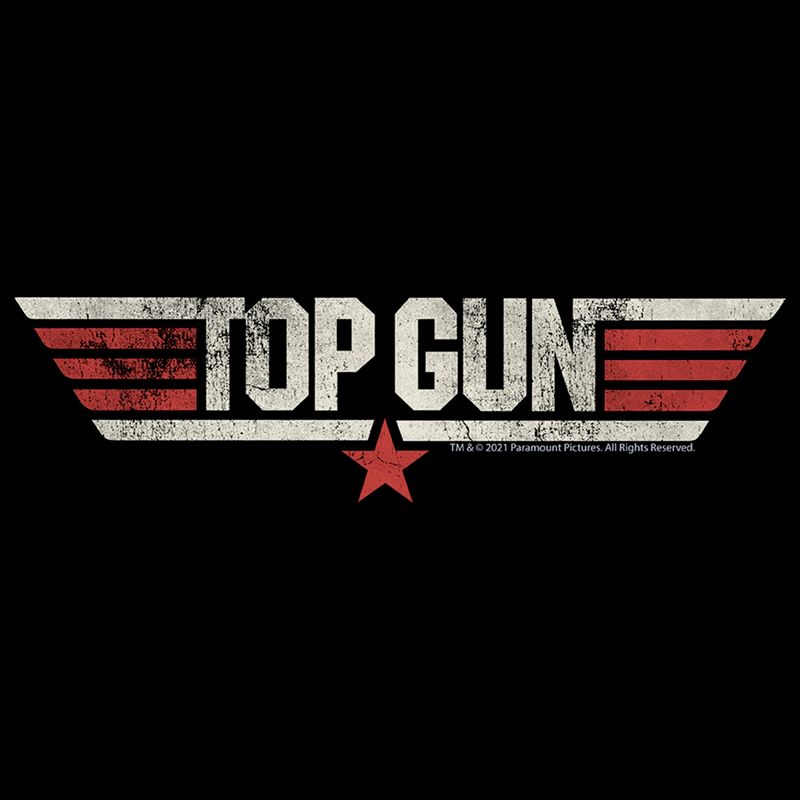 Men's Top Gun Distressed Movie Logo T-Shirt, 2 of 6