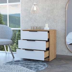CAVINAS 3 Drawers Dresser for Bedroom,Modern Drawers with Black Handle for Kids Room,Living Room,Entry and Hallway - 1 of 4