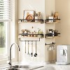 Attop Bathroom Shelves with Towel Bar, Floating Shelves, Wall Shelves for Bathroom/Living Room/Kitchen/Bedroom - 4 of 4