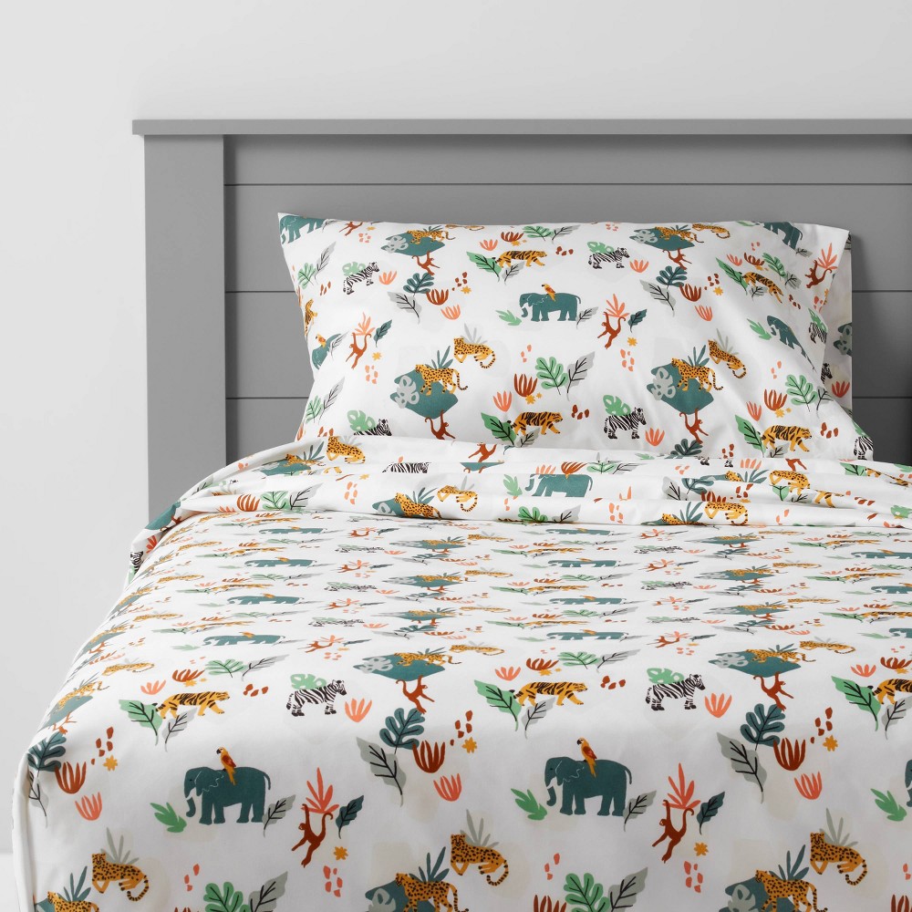 Full Jungle Microfiber Sheet Set - Pillowfort