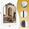 BEAUTYPEAK Vanity Wall Mirror Decorative Vintage Arched Bathroom Mirror Classic Designed Mirror - 3 of 4