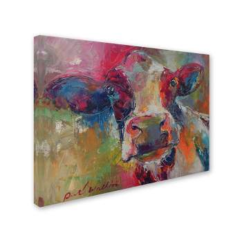 Trademark Fine Art -Richard Wallich 'Art Cow 4592' Canvas Art