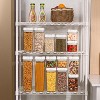 Airtight Food Storage Containers, 7 Pieces BPA Free Plastic Cereal Organizer Canisters with Easy Lock Lids, for Kitchen Pantry Organization, 24 Labels - 2 of 4