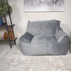 Sapphtopaz Lazy Bean Bag Chair with High-Density Foam, Cloud Couch with Armrests, Sofa Bed for Adults and Kids, Couch for Living Room - 2 of 4