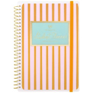 Emily Ley for At-A-Glance Weekly/Monthly 6.75"x8.875" Pink Stripe with Foil Student Small Planner - 1 of 4