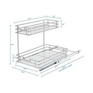 Apex Vanguards 2-Tier Chrome Under Pantry Organizer - 1 of 3