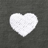 Dalix Mens Lil Heart Midweight Cotton Tee - 2 of 4