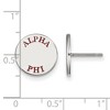 Black Bow Jewelry Sterling Silver Alpha Phi Greek Life Stud Earring - image 2 of 3