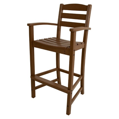 POLYWOOD® La Casa Bar Height Patio Dining Arm Chair ...