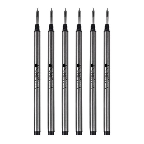 Monteverde Rollerball Pen Refill Fine Point Blue Ink 6 Pack