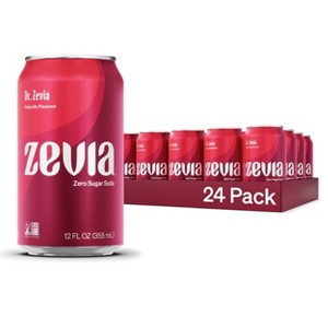 Zevia Zero Calorie Soda, Dr. Zevia - 12 Fl Oz Can (Pack of 24) - 1 of 4