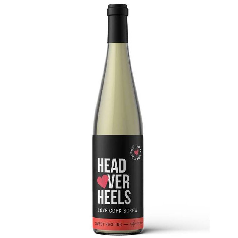 Love Cork Screw Head Over Heels Riesling White Wine - 750ml Bottle, 1 of 6