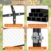 Large Metal Chicken Coop with Waterproof Cover - 120"x40"x40" Outdoor Chicken Run for 12-20 Chickens, Ducks, (Black) - 3 of 4