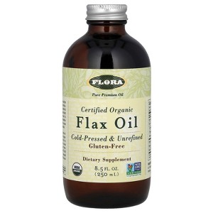 Flora Certified Organic Flax Oil, 8.5 fl oz (250 ml) - 1 of 2