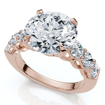 Pompeii3 Certified 5Ct Diamond Engagement Ring 14k Gold or Platinum Lab Created