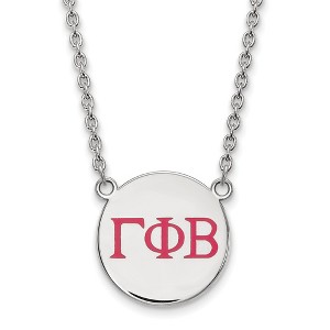 Black Bow Jewelry Sterling Silver Gamma Phi Beta Greek Life Necklace 18 Inch - 1 of 4