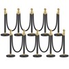 COZONY 2 Pcs Stanchion Post with 1 Pcs Black Velvet Ropes, Stainless Steel Crowd Control Barriers for Events, Elegant Queue Management System - 2 of 4