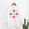 Simply Sage Market Women's Garment Dyed Pumpkin Daisy Checkered Graphic Sweatshirt - 2 of 2