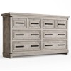 Farmhouse 8 Drawer Dresser for Bedroom, Rustic Chest of Drawers, Large Storage Organizer for Closet, Living Room, Hallway - 4 of 4