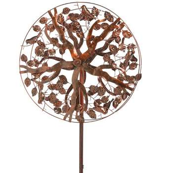 Wind & Weather Copper-Colored Tree of Life Metal Wind Spinner